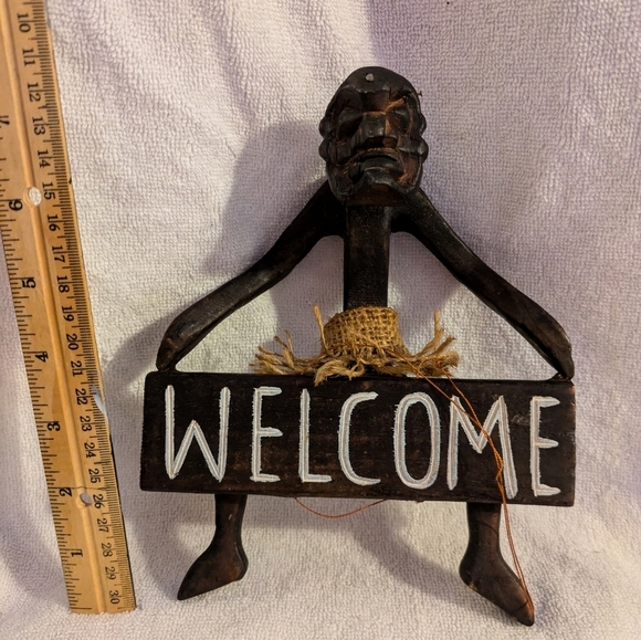 Rustic Welcome Wall Wood Decor - Picture 1 of 6
